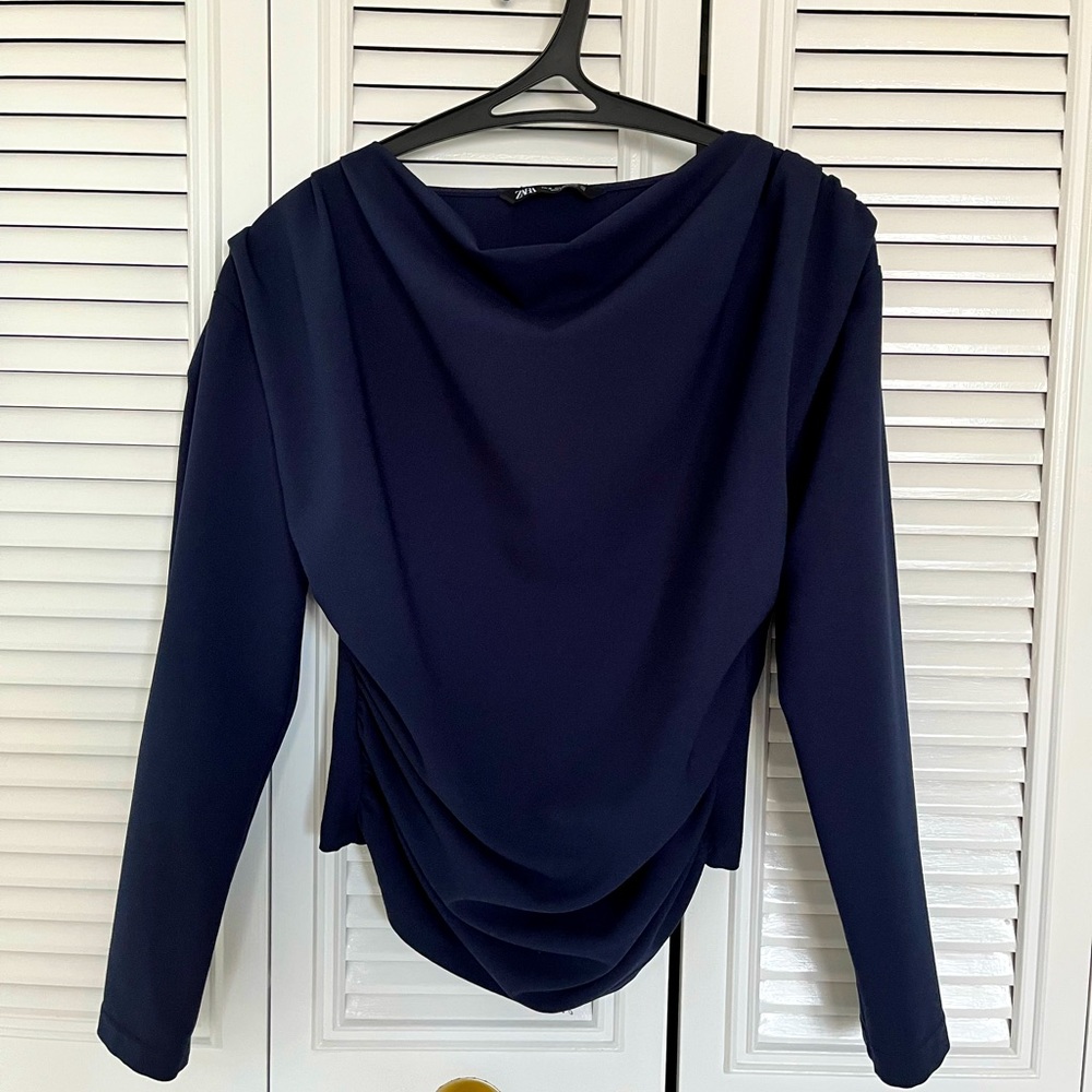 Zara long sleeve fitted top